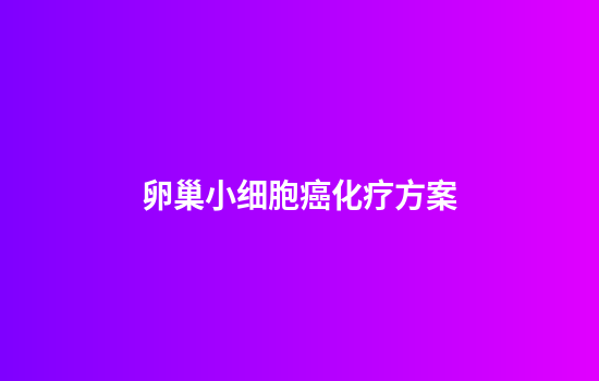 卵巢小细胞癌化疗方案
