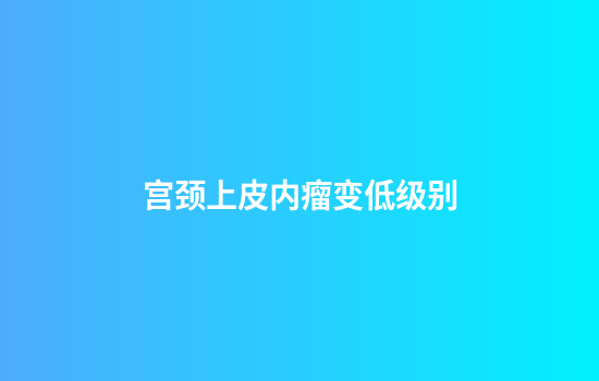 宫颈上皮内瘤变低级别
