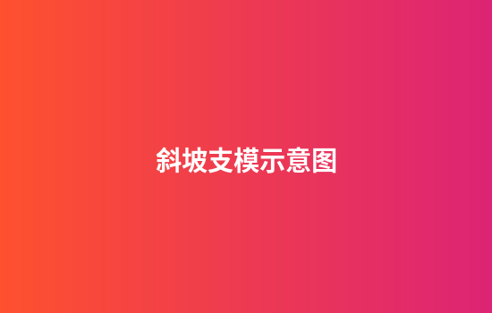 斜坡支模示意图