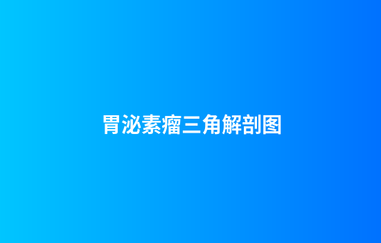 胃泌素瘤三角解剖图