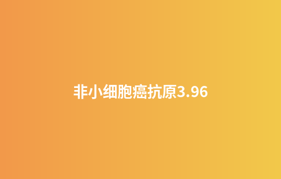 非小细胞癌抗原3.96