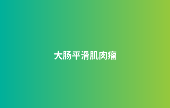 大肠平滑肌肉瘤